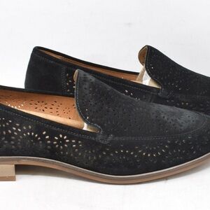 Clarks Black Suede Loafers